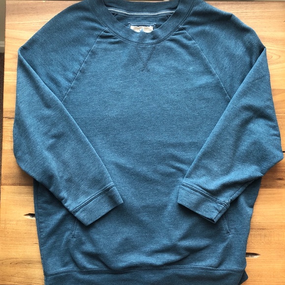 aerie Sweaters - Aerie Crew Neck Sweater 3/4 Sleeve Blue